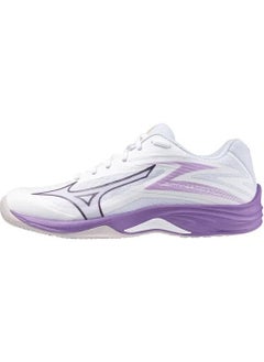 Mizuno Lightning Star Z7 Jr Unisex Volleyball Shoes White / Lilac  - Image 2