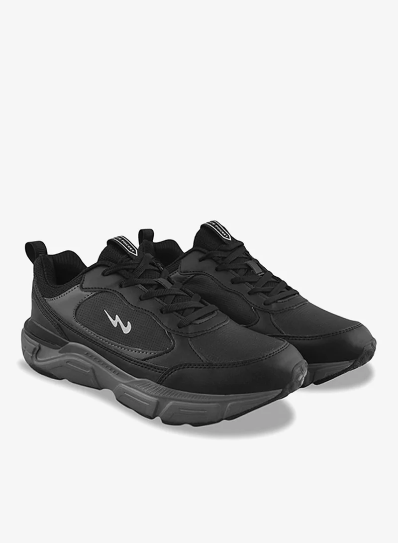 Campus Black Men Og-14 Bubble Yoga Max Lace-Up Sneaker-Black for Men | Best Price UAE