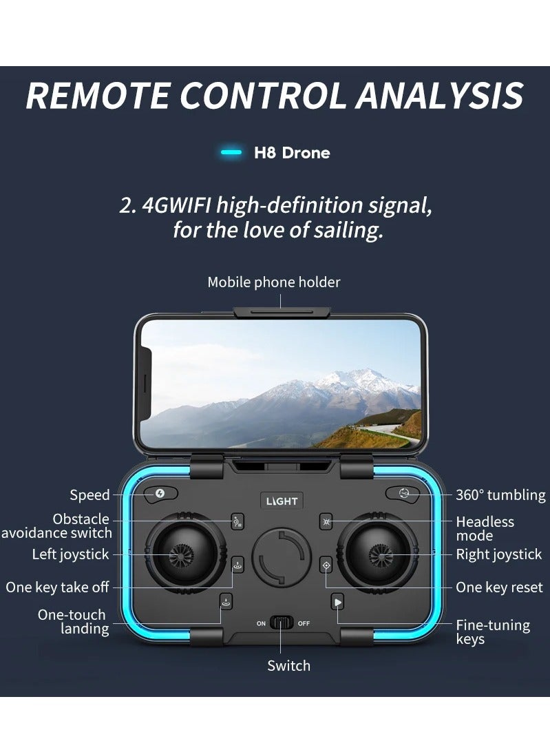 DubaiGallery Kids Remote Control Drone, Fixed Wing Drone, RC Aircraft, Airplane with 4k Camera, Can be Controlled by Mobile Phones, Gifts - Image 2