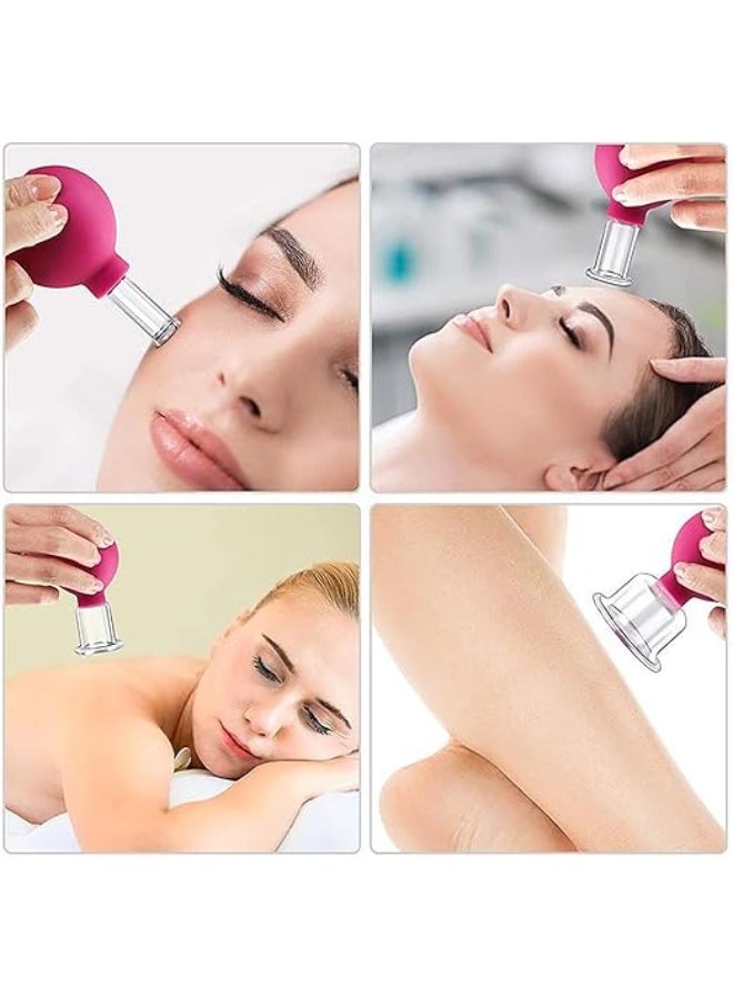 4-Piece Premium Glass & Silicone Cupping Set – Facial & Body Vacuum Suction Cups – Relieve Muscle Fatigue & Revitalize Skin – Ideal Wellness Gift for Face, Back & Shoulders - Image 5