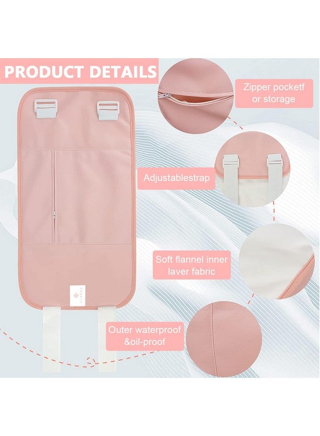 Hannea عبوة زيت الخروع ®، لفافة زيت لتطهير الكبد، عبوات زيت الخروع القابلة لإعادة الاستخدام وذات الامتصاص العالي من قطن الفلانيل مع حزام مرن، وردي - Image 3