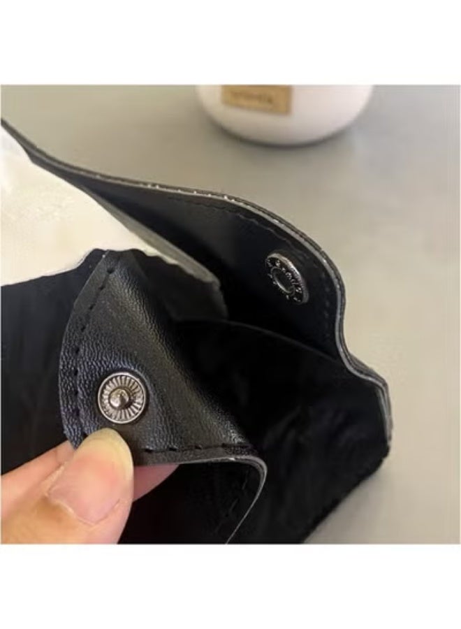 COYO Tissue Box Cover, Refined Modern PU Leather Tissue Box Holder Rectangular Tissue Box Covers for Kleenex, Napkin, Tissue Holder for Bathroom Car Home Office (Black) - Image 3