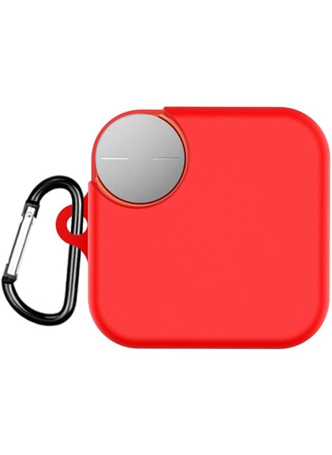 SJet Silicone Cover Case for CMF Buds Pro 2, Protective Case Cover with Carabiner (Red)  - Image 1