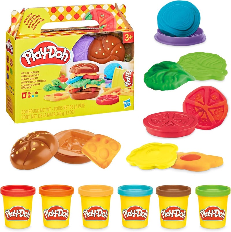 Play-Doh 0Grill Fun Playset - Creative Play Kitchen Toy for Kids 3+ - Image 1