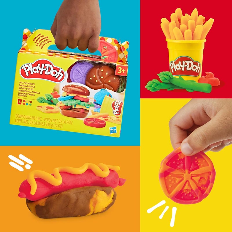 Play-Doh 0Grill Fun Playset - Creative Play Kitchen Toy for Kids 3+ - Image 3