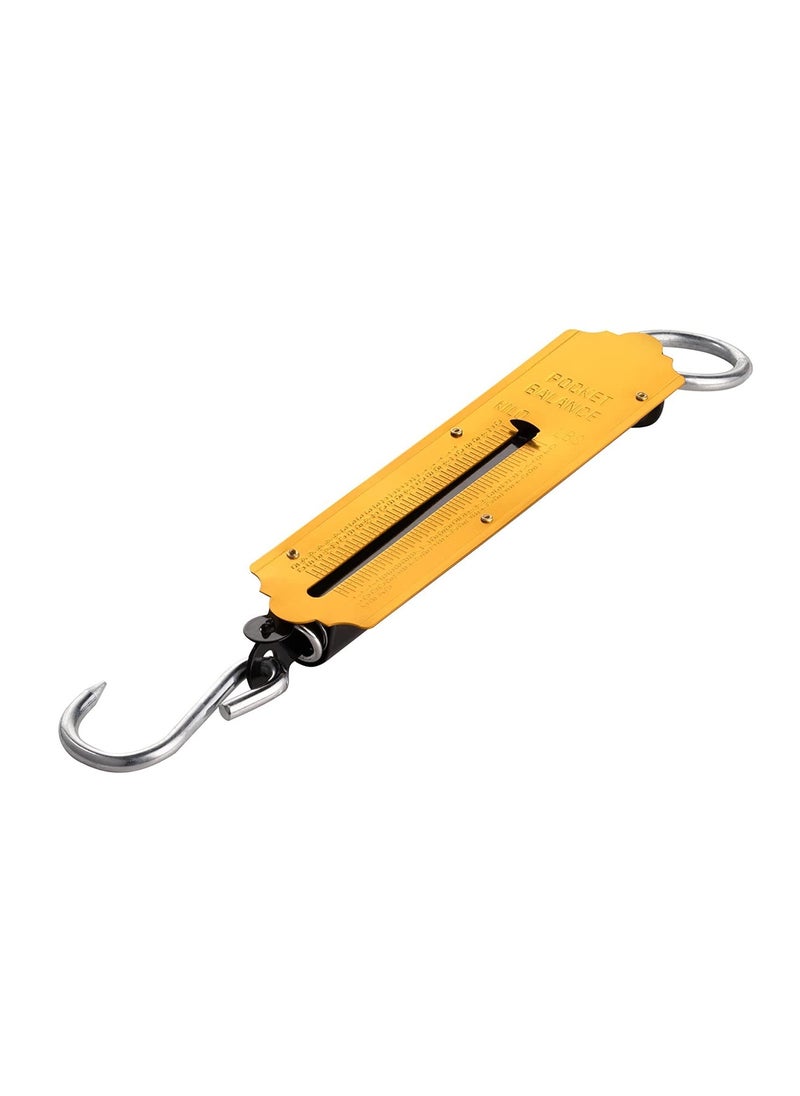 DEFAONS DEFAONS Pocket Balance Spring Scale Portable Hanging Weighing Scale with Hook 50Kg 112LBS Capacity Dual Scale in Kg Lbs Ideal for Fishing Travel Outdoor Market Use Durable and Compact Design  - Image 3