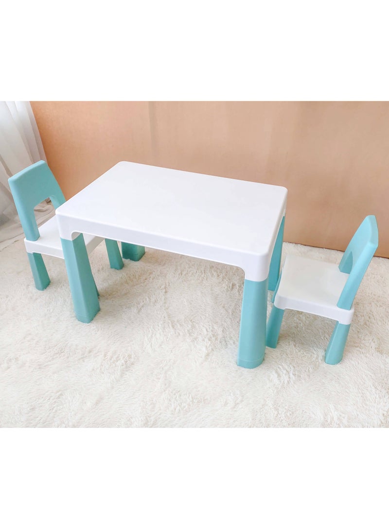 Home Elements HOP - Home Elements Kids Multi Functional Learning Study Table and 2 Chair Set with Storage Drawers - Image 4