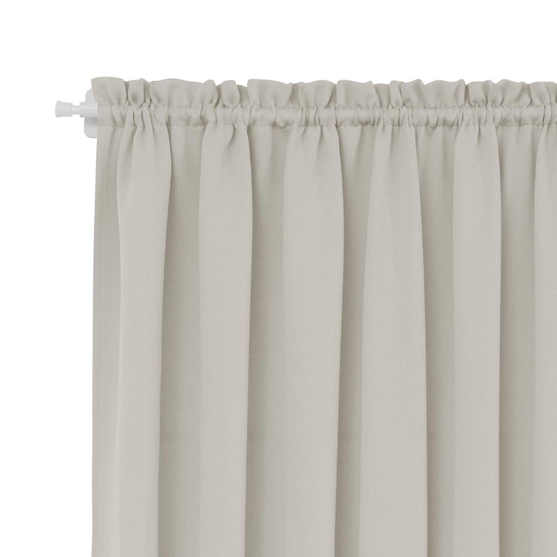 Deconovo Door Curtain Blackout Door Window Curtains for Front Door French Door Curtains with Tieback Door Blinds for Door Window Light Beige W25 x L72 1 Panel - Image 5