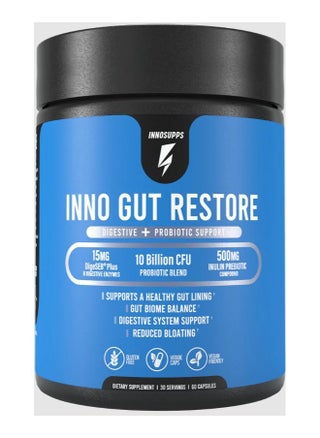 Inno Gut Restore Digestive and Probiotic Support,10 Billion CFU - 60 Capsules - pzsku/Z4629037942A912D17730Z/45/_/1671459066/ae77e1e4-35b5-4ef9-83f3-c2749f4a4da3