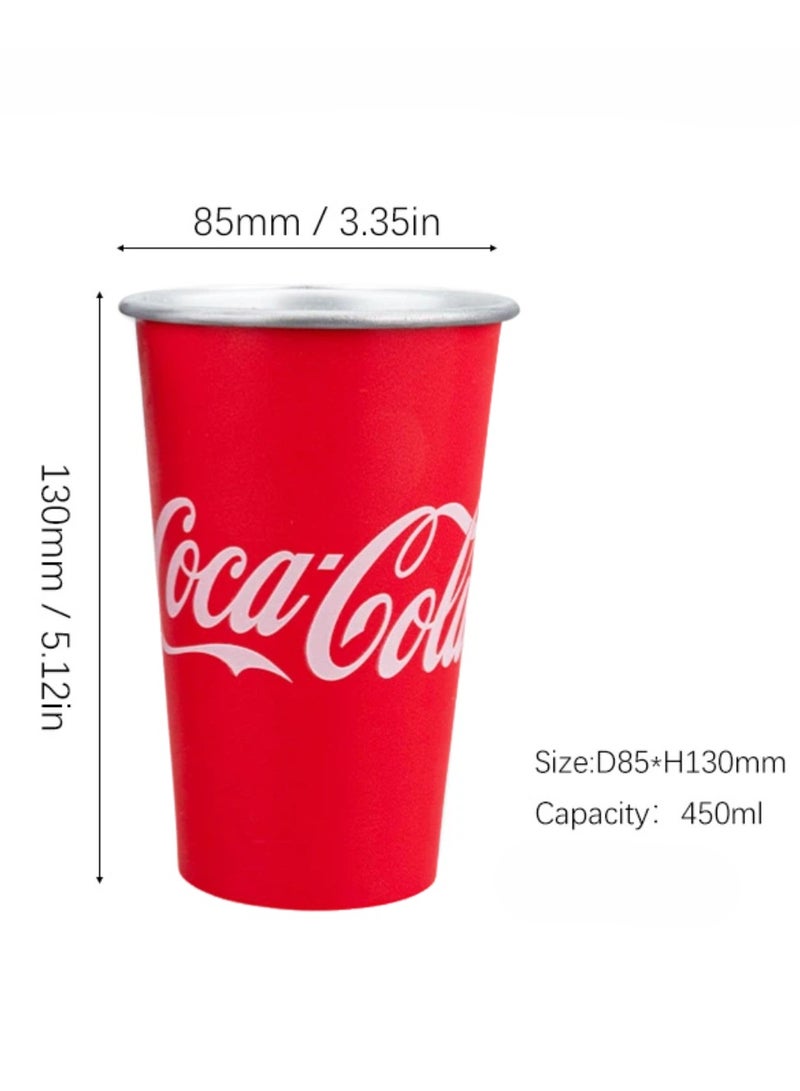 Coca-Cola Cold Water Color Changing Tumbler Cup Cool Red Party Drink Cup For Kids And Teens 450ML - Image 4
