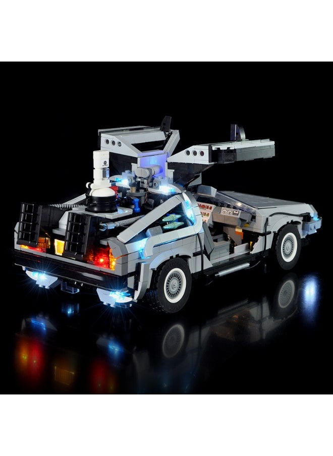 BRIXSPARK BRIXSPARK LED Light Kit for Lego - Creator Expert Back to The Future Time Machine Building Blocks Model, LED Light Set Compatible with 10300(Lego Set NOT Included)  - Image 2