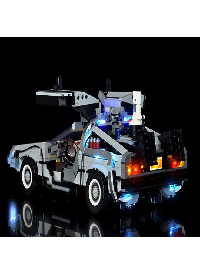 BRIXSPARK BRIXSPARK LED Light Kit for Lego - Creator Expert Back to The Future Time Machine Building Blocks Model, LED Light Set Compatible with 10300(Lego Set NOT Included)  - Image 4