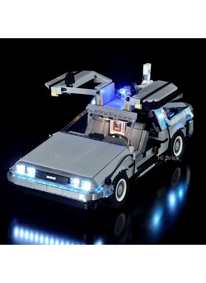 BRIXSPARK - BRIXSPARK LED Light Kit for Lego - Creator Expert Back to The Future Time Machine Building Blocks Model, LED Light Set Compatible with 10300(Lego Set NOT Included) - Image 1