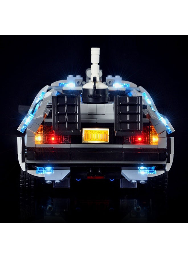 BRIXSPARK BRIXSPARK LED Light Kit for Lego - Creator Expert Back to The Future Time Machine Building Blocks Model, LED Light Set Compatible with 10300(Lego Set NOT Included)  - Image 1
