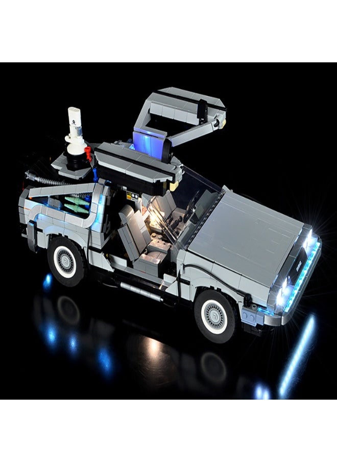 BRIXSPARK BRIXSPARK LED Light Kit for Lego - Creator Expert Back to The Future Time Machine Building Blocks Model, LED Light Set Compatible with 10300(Lego Set NOT Included)  - Image 3