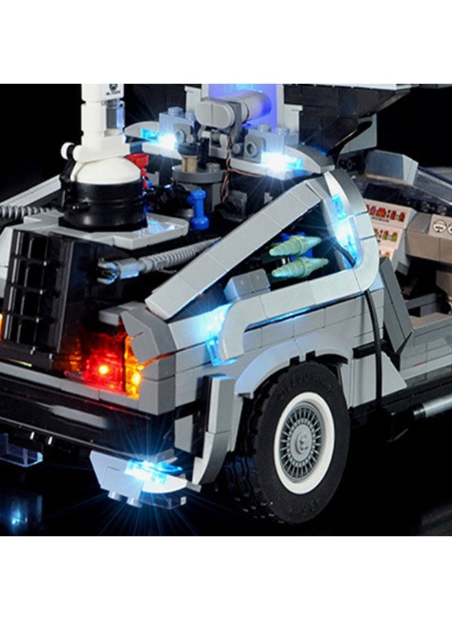 BRIXSPARK BRIXSPARK LED Light Kit for Lego - Creator Expert Back to The Future Time Machine Building Blocks Model, LED Light Set Compatible with 10300(Lego Set NOT Included)  - Image 5