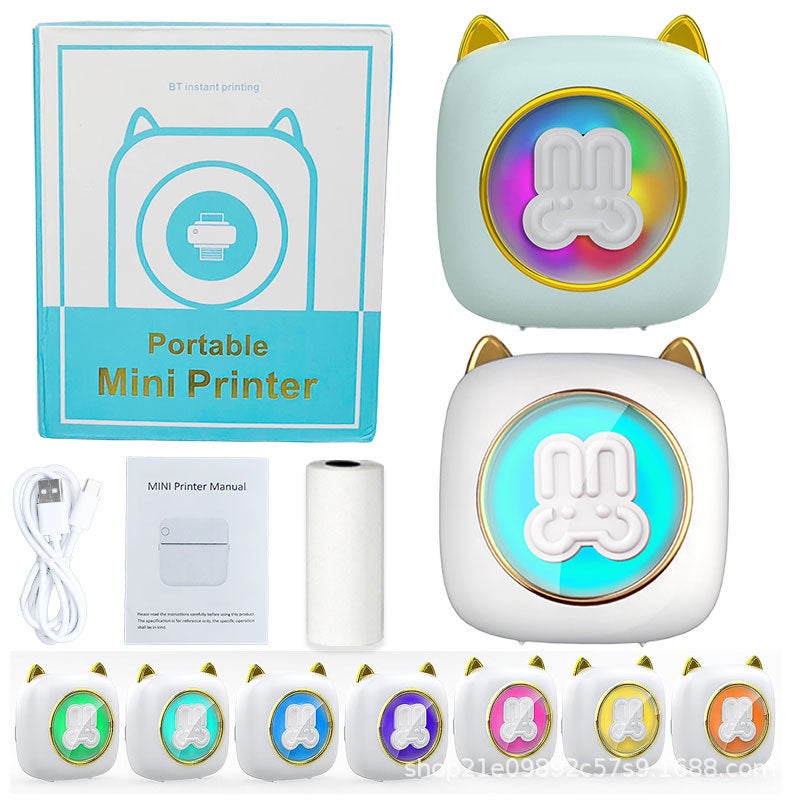 Selling Student Printer Home Connected To Mobile Phone Bluetooth Printer Wrong Topic Sorting Portable Mini Printing - Image 2