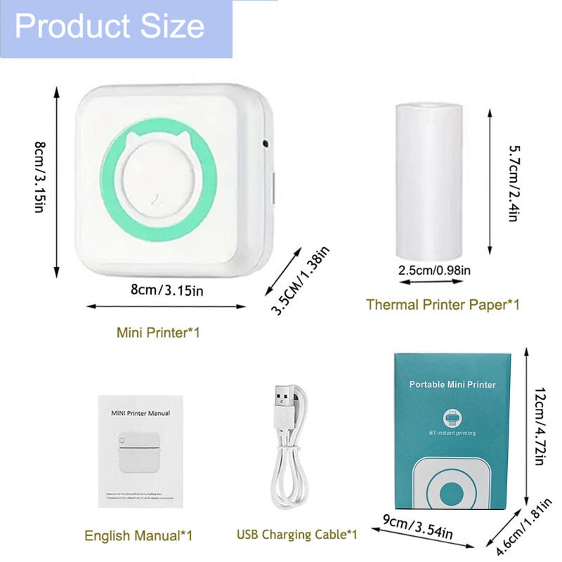 Selling Student Printer Home Connected To Mobile Phone Bluetooth Printer Wrong Topic Sorting Portable Mini Printing - Image 4