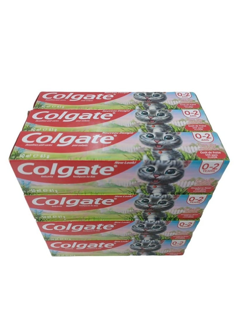 Colgate Anti cavity Strawberry Toothpaste For Kids 50ml Pack of 12