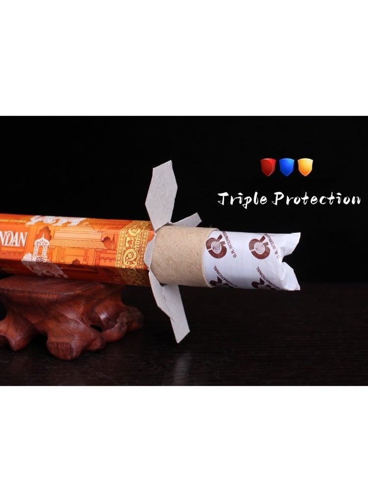 GR Sandalwood Natural Incense Sticks Pack Of 120, Natural Relaxing, Prayer, Aromatherapy Incense for Air Purifier, Mind & Spirit & Ritualistic Fragrance, Ramadan Gift - Image 4