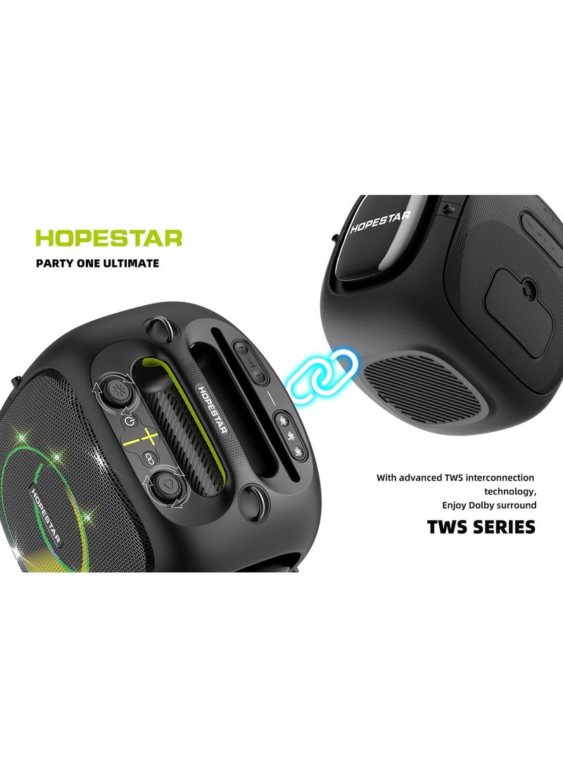HOPESTAR HOPE STAR PARTY ONE ULTIMATE 240W Wireless Speaker | With 2 Wireless Microphones | RGB Lights | Deep Bass | Portable Bluetooth Speaker for Outdoor Events - Image 4
