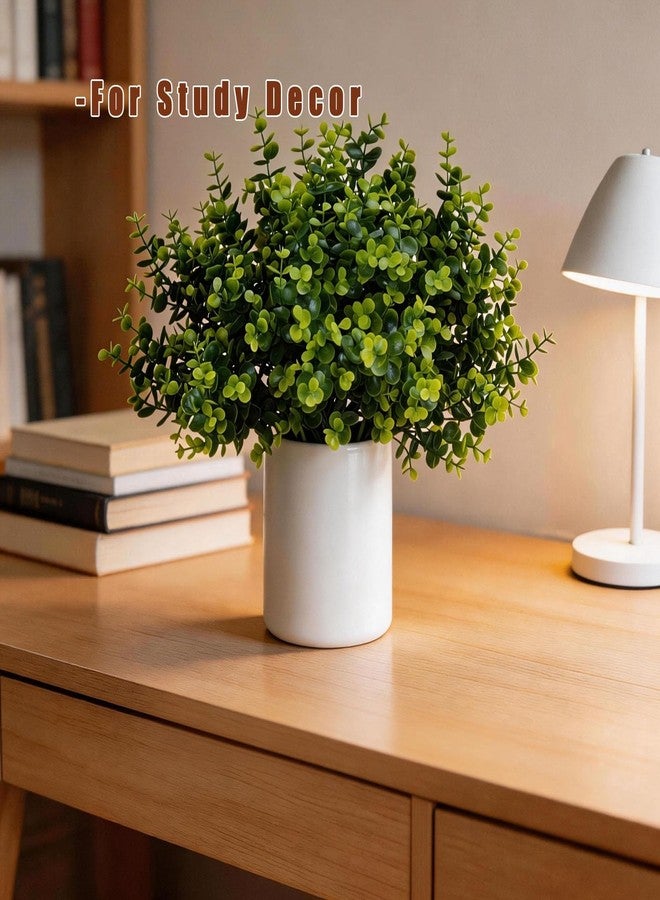 Trimgrace 10 Bundles Fake Eucalyptus Branches, Artificial Greenery for Indoor Outdoor Decor - Realistic Faux Plants Stems for Vase, Wedding, Porch Planter and Table Centerpiece Arrangements Decoration - Image 4