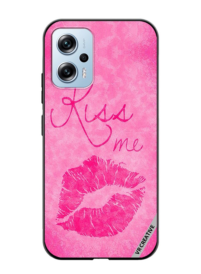 VR CREATIVE Protective Case Cover For Xiaomi Poco X4 GT Kiss me Pink Design Multicolour - Image 1