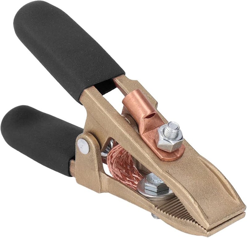 ملقط الأرض للحام ذو الغطاء الأسود من النحاس 500 أمبير لمصنع نقل الطاقة - Image 2