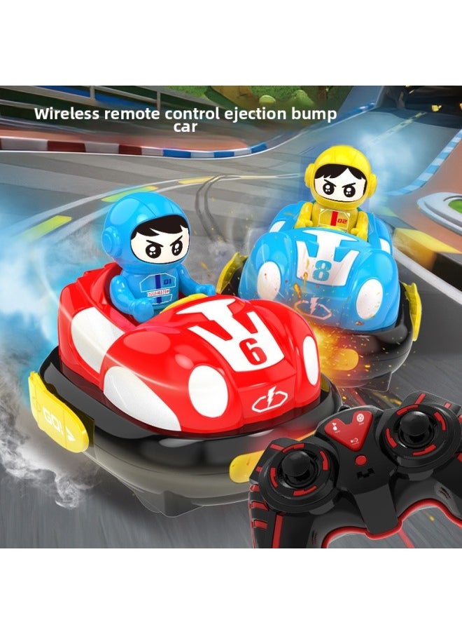 Generic Bumper Car Remote Control Car Toy Boy Car Double Battle Parent-child Kids Racing Drift Off-road Electric-Color:One-click Spray [two-player Battle Version] Fun Competition [eggboy Racer Remote Control Car] Gift Box  - Image 3