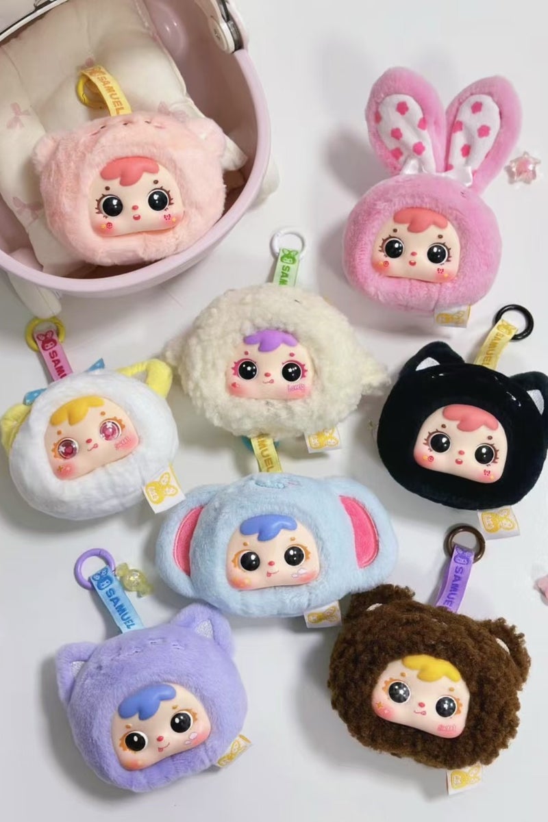 يمي مجموعة دمى محشوة في صندوق مغلق - 1 سلسلة مفاتيح لطيفة عشوائية  للمكتب/ديكور المنزل والهدايا - Image 5