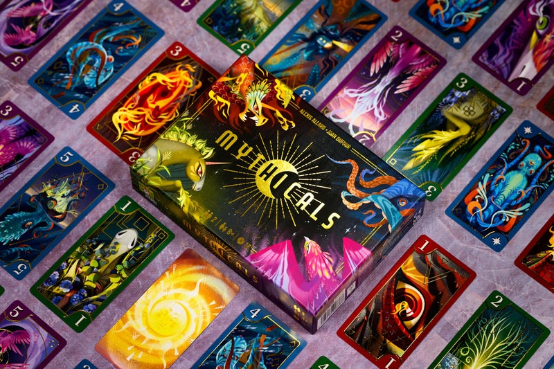 Asmodee Mythicals Card Game - Master The Elements of Water, Air, Earth & Fire! Tactical Risk-Taking Strategy Game for Kids & Adults, Ages 8+, 2 Players, 15 Minute Playtime, Made by Repos Production - Image 4