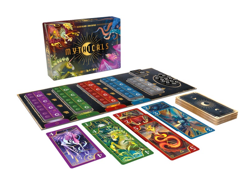 Asmodee Mythicals Card Game - Master The Elements of Water, Air, Earth & Fire! Tactical Risk-Taking Strategy Game for Kids & Adults, Ages 8+, 2 Players, 15 Minute Playtime, Made by Repos Production - Image 2