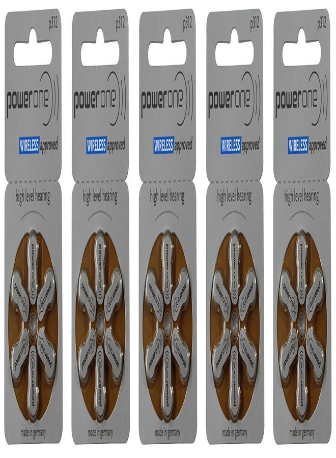 FCS PowerOne Size 312 Hearing Aid Batteries - 30 count - Image 1