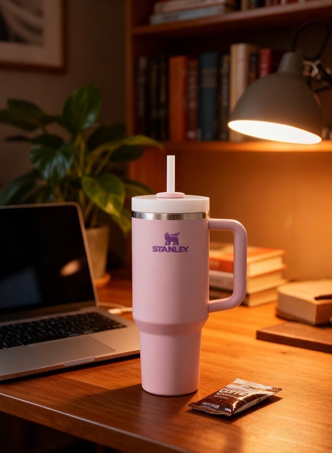 Stanley Quencher H2.0 FlowState Stainless Steel Vacuum Insulated Tumbler 40oz with Lid and Straw, Travel Mug for Water, Coffee, Iced Tea, Smoothie, Orchid Purple color - Image 5