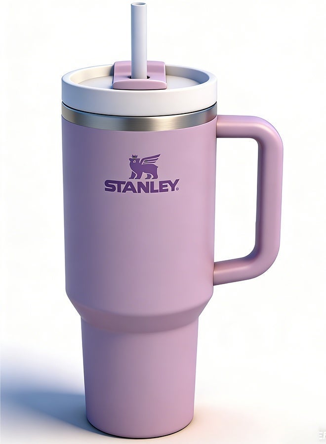 Stanley Quencher H2.0 FlowState Stainless Steel Vacuum Insulated Tumbler 40oz with Lid and Straw, Travel Mug for Water, Coffee, Iced Tea, Smoothie, Orchid Purple color - Image 1
