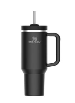 Stanley Quencher H2.0 FlowState Vacuum Insulated Tumbler – 40oz Black Stainless Steel Travel Mug with Leakproof Lid & Reusable Straw – Double-Walled Thermal Insulation – Keeps Drinks Hot for 7 Hours & Cold for 24 Hours – Durable, BPA-Free, Portable & Ideal for Coffee, Water, Smoothies, Iced Tea & On-the-Go Hydration  - Image 3