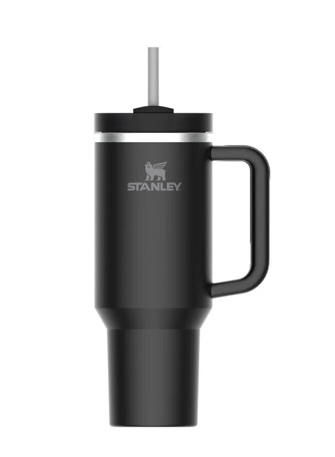Stanley Quencher H2.0 FlowState Vacuum Insulated Tumbler – 40oz Black Stainless Steel Travel Mug with Leakproof Lid & Reusable Straw – Double-Walled Thermal Insulation – Keeps Drinks Hot for 7 Hours & Cold for 24 Hours – Durable, BPA-Free, Portable & Ideal for Coffee, Water, Smoothies, Iced Tea & On-the-Go Hydration  - Image 3