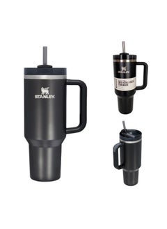 Stanley Quencher H2.0 FlowState Vacuum Insulated Tumbler – 40oz Black Stainless Steel Travel Mug with Leakproof Lid & Reusable Straw – Double-Walled Thermal Insulation – Keeps Drinks Hot for 7 Hours & Cold for 24 Hours – Durable, BPA-Free, Portable & Ideal for Coffee, Water, Smoothies, Iced Tea & On-the-Go Hydration  - Image 4