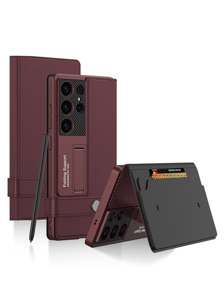 General for Samsung Galaxy s25 Ultra Case [with Card Holder] Wallet Case Flip Cover Kickstand Leather Magnetic Funda para S 25 Ultra 6.8 '' 5G 2025 Best Phone Cases 