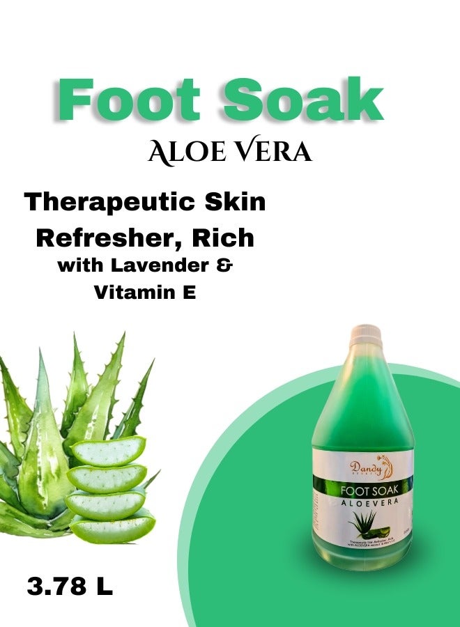 Dandy Beauty Foot Soak Lavender 3.78L Therapeutic Skin Refresher, Rich with aLOE VERA & Vitamin E - Image 2