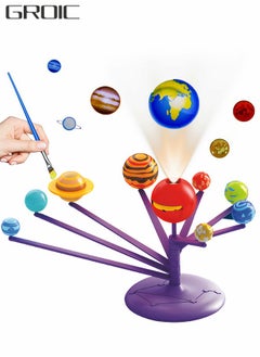 GROIC DIY Solar System Model Kit, STEM Projects Planet Planetarium Projector, Fun Learning & Education Toys, Arts and Crafts Science Kit, Astronomy Gifts Glow in The Dark for Teens  - Image 1