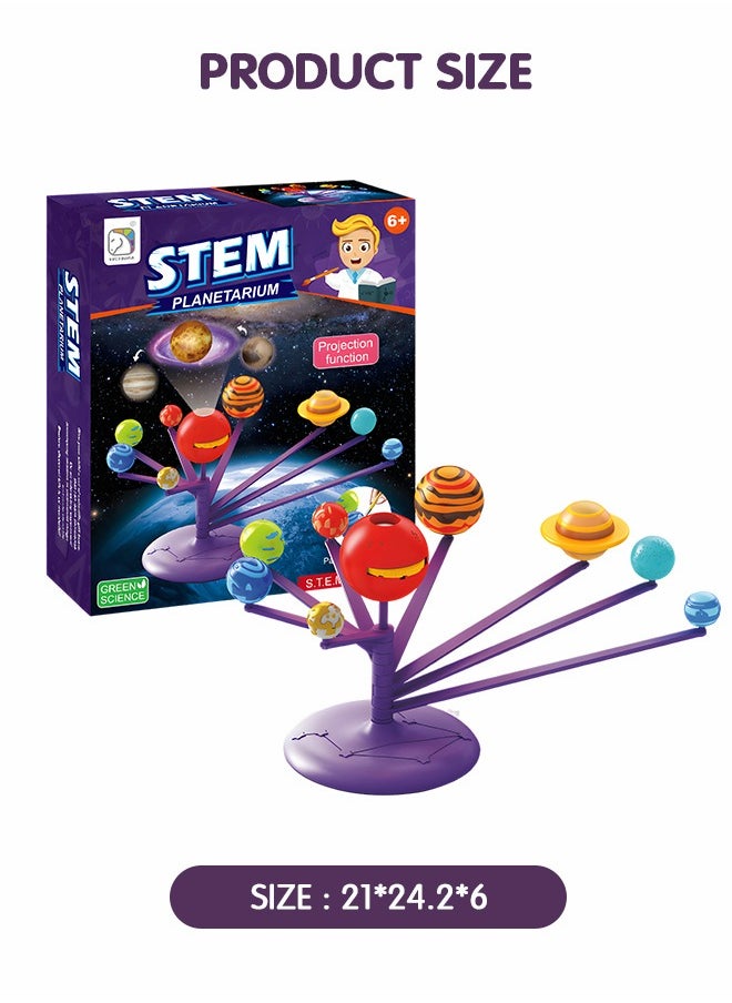 GROIC - DIY Solar System Model Kit, STEM Projects Planet Planetarium Projector, Fun Learning & Education Toys, Arts and Crafts Science Kit, Astronomy Gifts Glow in The Dark for Teens - Image 1