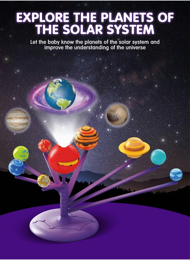 GROIC - DIY Solar System Model Kit, STEM Projects Planet Planetarium Projector, Fun Learning & Education Toys, Arts and Crafts Science Kit, Astronomy Gifts Glow in The Dark for Teens - Image 1