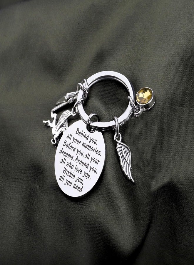 FEELMEM Inspired Gift Camp Gift Behind You All Your Memories Keychain Movie keychain - Image 5