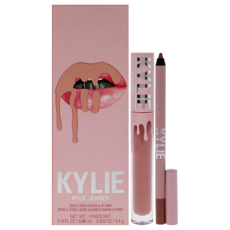 Kylie Velvet Lip Kit - 700 Bare by Kylie Cosmetics for Women - 2 Pc 0.10 oz Velvet Liquid Lipstick, 0.03 oz Lip Liner - Image 1