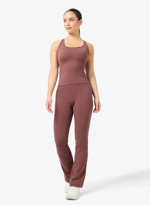 Soft Touch Racer Back Seamless Top & Flared Pant Set