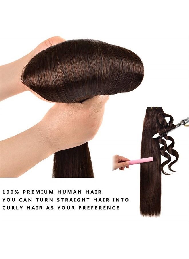 JIAMEISI - I Tip Human Hair Extensions,Real Hair I-Tip Extensions Keratin Bond Hair Extensions,100g 1g/Strand 20inches #2 Dark Brown Human Hair I Tip Extensions for Women - Image 1