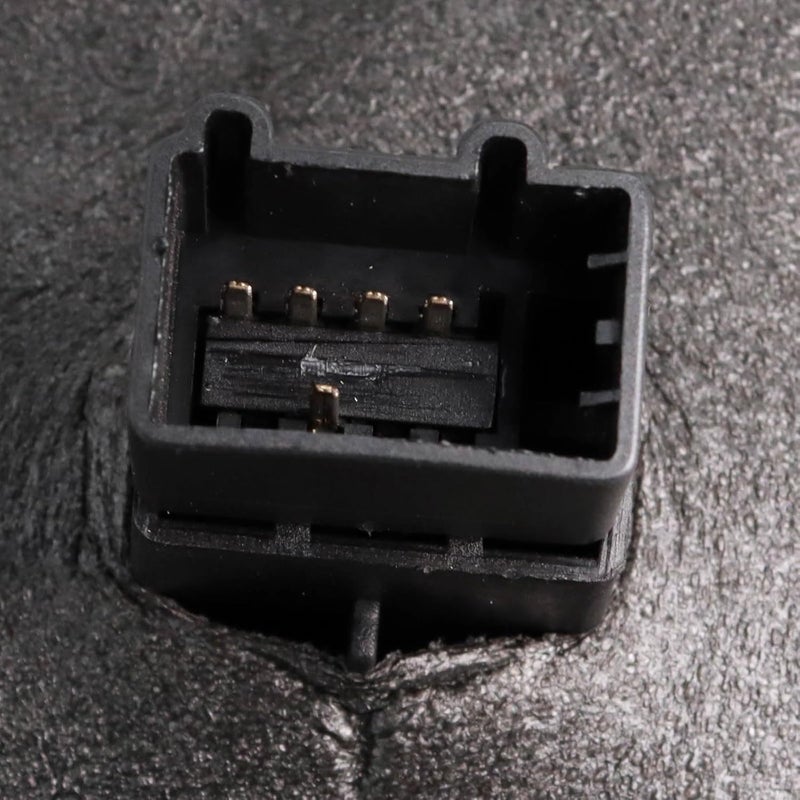 TRQ Passenger Side Power Mirror Chrome Cover Puddle Light Smooth Black Compatible with 2006-2010 Ford Explorer 2007-2010 Explorer Sport Trac FO1321417 - Image 5