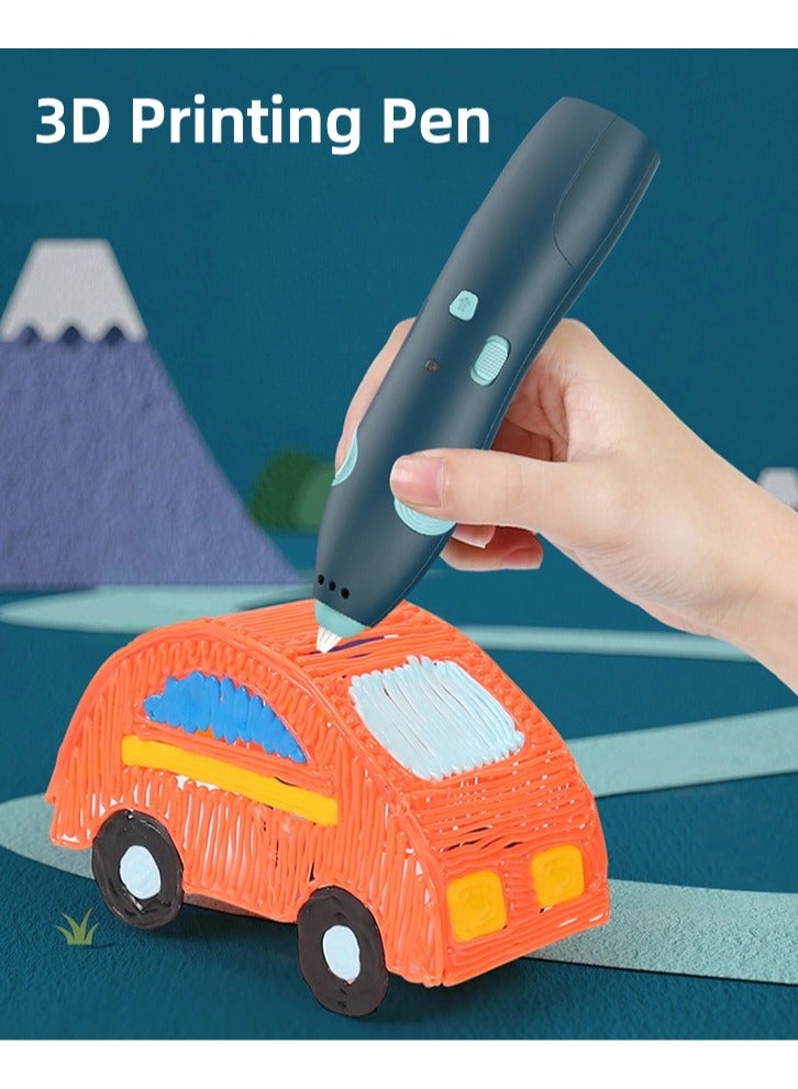 Junior 3D Printing Pen Set for Kids with Filament, Activity Guide, and USB Charging Cable,3D Pen Set for Kids, Easy to Use, Learn from Home Art Activity Set, Educational STEM Toy for Boys  Girls Age - Image 1