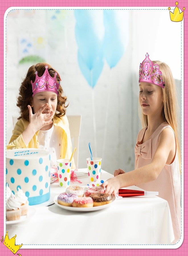 Yaomiao 44 Pcs Foam Crowns Set for Kids Princess Tiaras Crowns Diamond Sticker Making Kits Kids' Family Classroom School Birthday Party Supplies (Sweet Style) - Image 5